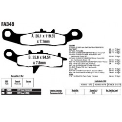 Колодки тормозные EBC R-Serie FA349R