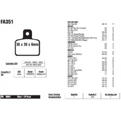 Колодки тормозные EBC Standard FA351TT