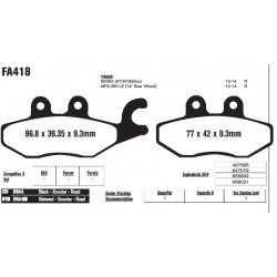 Колодки тормозные EBC HH-Serie SFA418HH