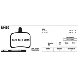 Колодки тормозные EBC HH-Serie FA460HH