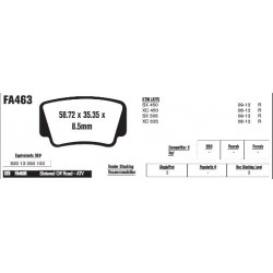 Колодки тормозные EBC R-Serie FA463R