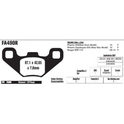 Колодки тормозные EBC R-Serie FA490R