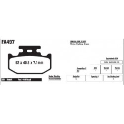 Колодки тормозные EBC TT-Serie FA497TT