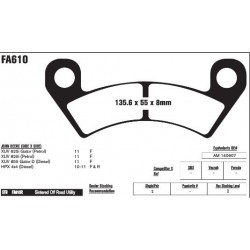 Колодки тормозные EBC R-Serie FA610R