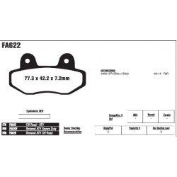 Колодки тормозные EBC Standard FA622