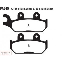Колодки тормозные EBC Standard для Yamaha VIKING, WOLVERINE 700, 850, BRAKE PADS FA645TT (1XD-25805-10-00)