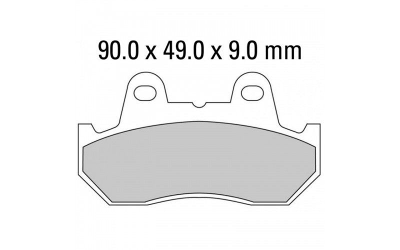 Колодки тормозные Ferodo для Honda CN 250, Organic Brake Pads FDB538P (06455-MM9-405, 45105-KL8-405)