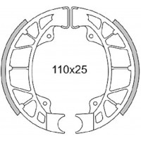 Колодки тормозные Novascoot для Aprilia, Gilera, Piaggio, Vespa 50, Brake Shoes FT01284 (82907R, 880769, AP8213642)