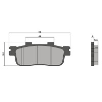 Колодки тормозные Novascoot для ATV TGB Bladr 1000, brake pads FT3102 (225102740, 511231, 225103230)