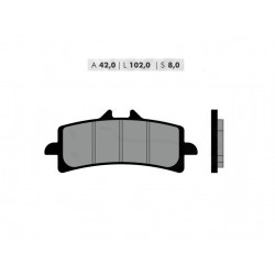 Колодки тормозные синтетические Novascoot для Aprilia RSV4, Brake pads FT4113 (893931, 34117710743, 61340791A, 69013030000, 8000B1601, 59100-14830, 06455-MKF-D61, 43082-0157)