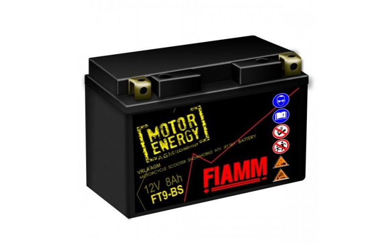 Аккумуляторная батарея Fiamm Motor Energy AGM Technology FT9-BS, 12V 8Ah L+