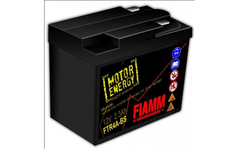 Аккумуляторная батарея Fiamm Motor Energy AGM Technology FTR4A-BS, 12V 2.3Ah R+
