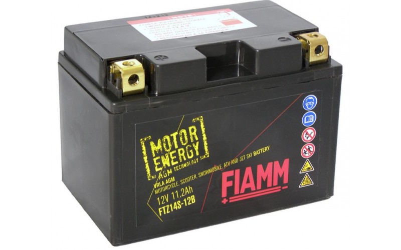 Аккумуляторная батарея Fiamm Motor Energy AGM Technology FTZ14S-12B, 12V 11.2Ah L+