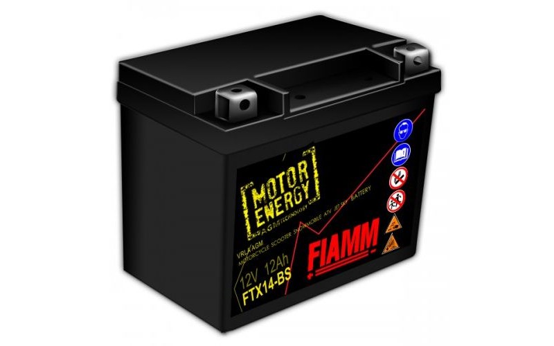 Аккумуляторная батарея Fiamm Motor Energy AGM Technology FTZ14S-BS, 12V 11.2Ah L+
