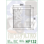 Фильтр масляный Hiflo для Suzuki, Yamaha, oil filter HF132