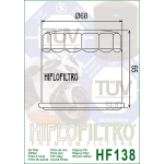 Фильтр масляный Hiflo для Suzuki, oil filter HF138 (16510-03G00, 16510-03G00-X07, 16510-06B00, 16510-06B01, 16510-34E00, 16510-07J00)