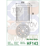 Фильтр масляный Hiflo для Yamaha, oil filter HF143 (3UH-E3440-00-00, 5H0-13440-00-00, 5H0-13440-09-00)