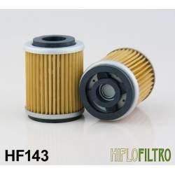 Фильтр масляный Hiflo для Yamaha, oil filter HF143 (3UH-E3440-00-00, 5H0-13440-00-00, 5H0-13440-09-00)