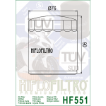 Фильтр масляный Hiflo для Moto Guzzi, Piaggio, oil filter HF551 (GU30153000, 000301530000)