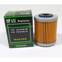 Фильтр масляный Hiflo для KTM, Husqvarna 690, 701, Oil Filter HF651 (75038046100, 75038046101)
