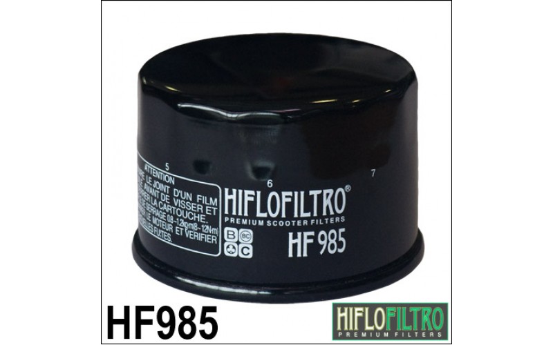 Фильтр масляный Hiflo для Kymco, Yamaha, oil filter HF985 (1541A-LBA2-E00, 5DM-13440-00-00)
