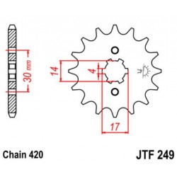 JT звезда передняя JTF249