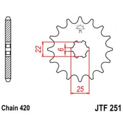 JT звезда передняя JTF251