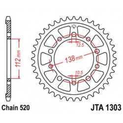 JT звезда задняя JTA1303