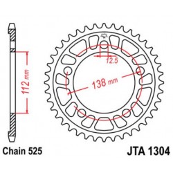 JT звезда задняя JTA1304