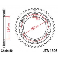 JT звезда задняя JTA1306