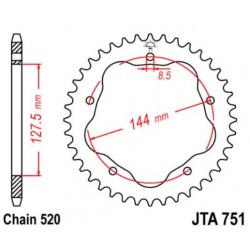 JT звезда задняя JTA751