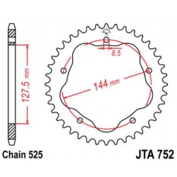 JT звезда задняя JTA752