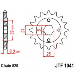 JT звезда передняя JTF1041