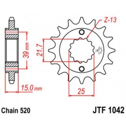 JT звезда передняя JTF1042