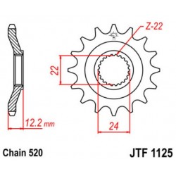 JT звезда передняя JTF1125