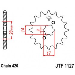 JT звезда передняя JTF1127