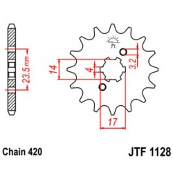 JT звезда передняя JTF1128