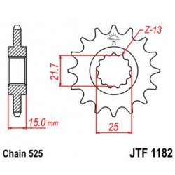 JT звезда передняя JTF1182