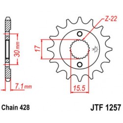 JT звезда передняя JTF1257