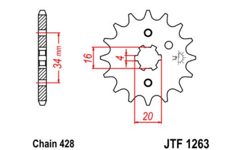 JT звезда передняя JTF1263