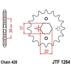 JT звезда передняя JTF1264