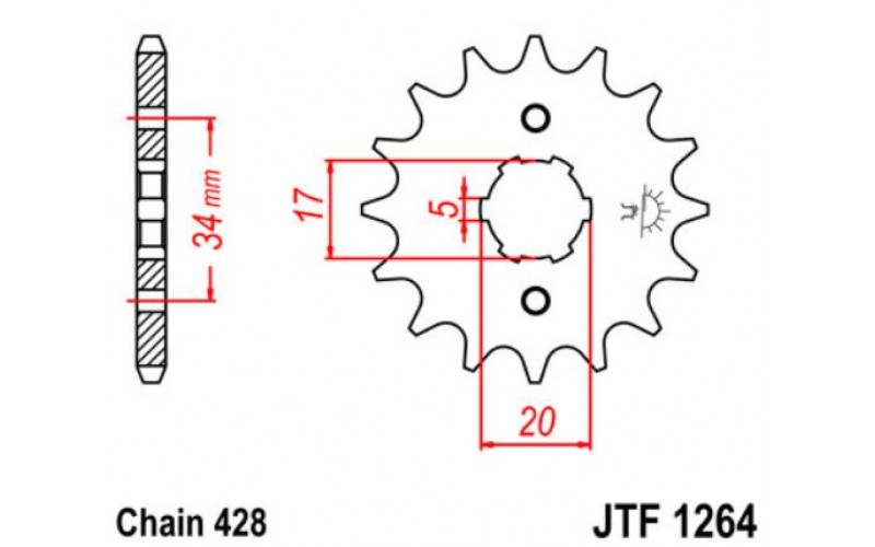 JT звезда передняя JTF1264