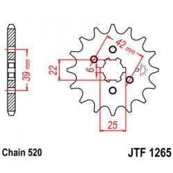 JT звезда передняя JTF1265