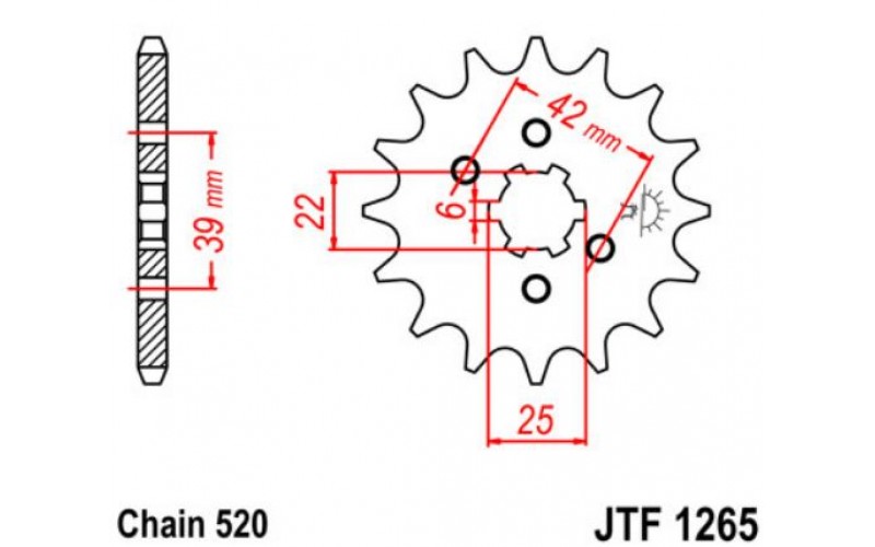 JT звезда передняя JTF1265