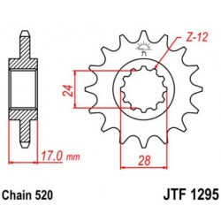 JT звезда передняя JTF1295