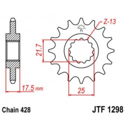 JT звезда передняя JTF1298