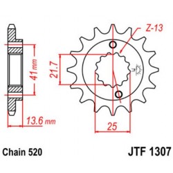 JT звезда передняя JTF1307