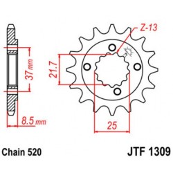 JT звезда передняя JTF1309