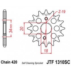 JT звезда передняя JTF1310SC