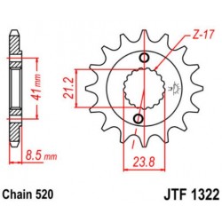 JT звезда передняя JTF1322
